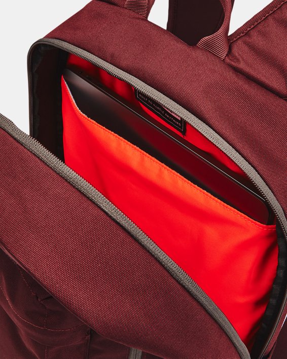 Unisex UA Halftime Backpack, Red, pdpMainDesktop image number 3